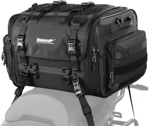 Rhinowalk Motorcycle Tail Bags 60L Motorcycle Bag for Rear Seat Motor Tool Carry Bag with Shoulder Straps and Waterproof Rain Cover for Motor Cycle Travel Luggage Daily Commuter