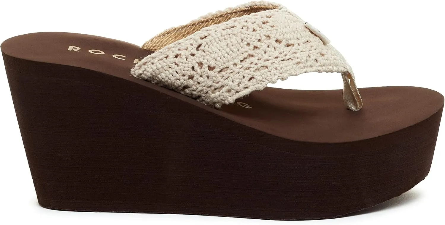 Rocket Dog Women's Diver Comfort Foam Wedge Flip Flop Sandal