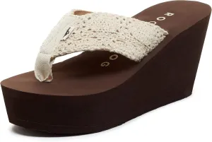 Rocket Dog Women's Diver Comfort Foam Wedge Flip Flop Sandal