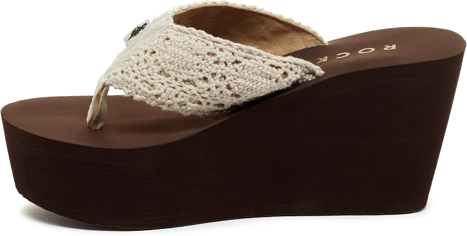 Rocket Dog Women's Diver Comfort Foam Wedge Flip Flop Sandal