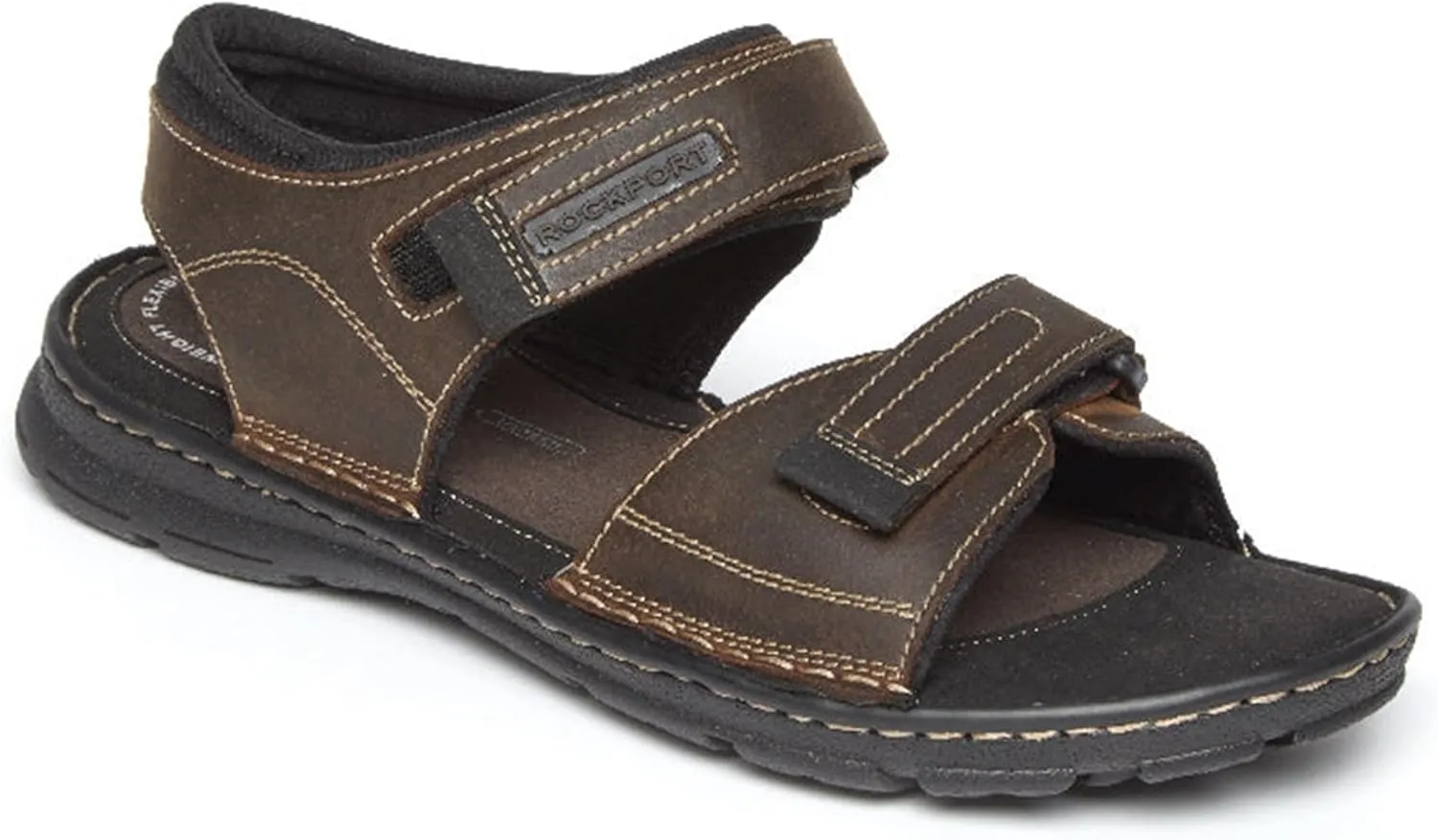 Rockport Men's Darwyn Quarter Strap Platform Slide Sandal