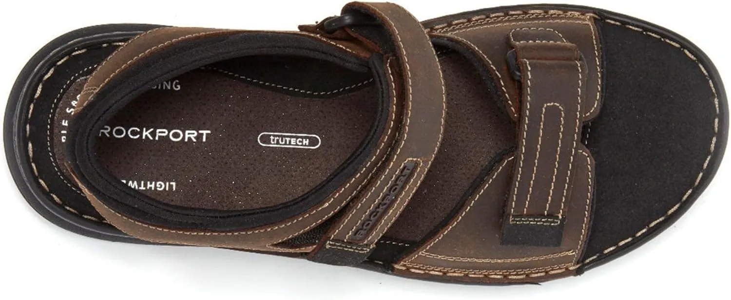 Rockport Men's Darwyn Quarter Strap Platform Slide Sandal