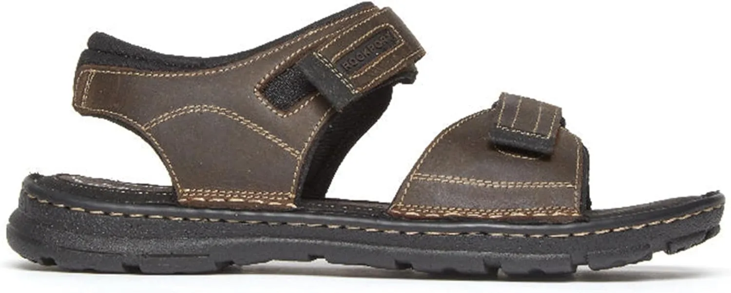 Rockport Men's Darwyn Quarter Strap Platform Slide Sandal