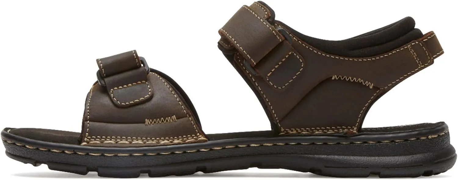 Rockport Men's Darwyn Quarter Strap Platform Slide Sandal