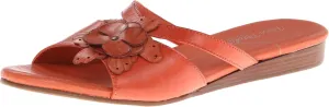 Rose Petals Women's Fiji Dress Sandal,Coral Soft Maia Leather,4.5 M US