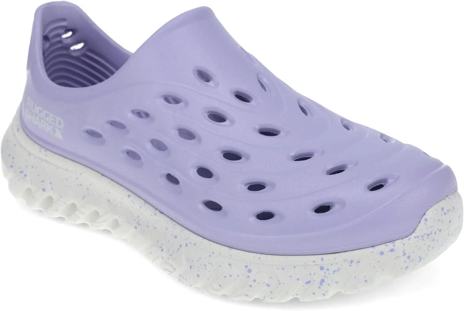 Rugged Shark Rift Slip-On Water Shoes – Quick-Dry EVA, AQUAFLO® Drainage, Ventilated, Lightweight, Textured Footbed, Easy On/Off, Perfect for Beach, Pool, and Outdoor Adventures