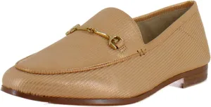 Sam Edelman Loraine Peach Leather Almond Toe Slip On Classic Vamp Loafers (Peach, 7)