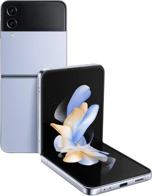 SAMSUNG Galaxy Z Flip 4 5G, US Version, 128GB, Blue - Unlocked (Renewed)