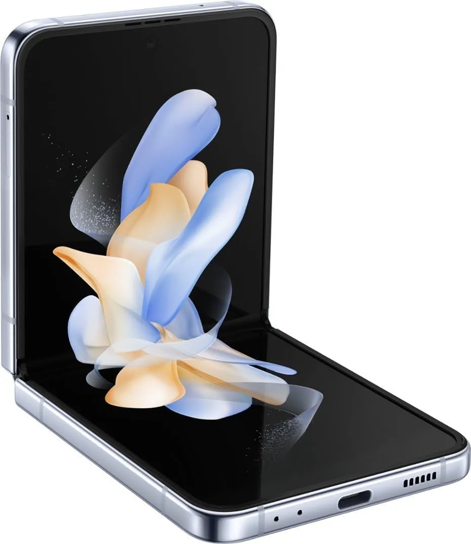 SAMSUNG Galaxy Z Flip 4 5G, US Version, 128GB, Blue - Unlocked (Renewed)