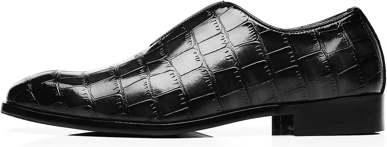 Santimon Mens Loafer Shoes Slip On Dress Casual Shoes Driving Prom Party Wedding Business Smoking Slippers