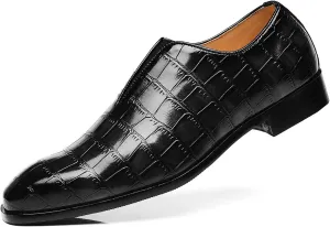 Santimon Mens Loafer Shoes Slip On Dress Casual Shoes Driving Prom Party Wedding Business Smoking Slippers