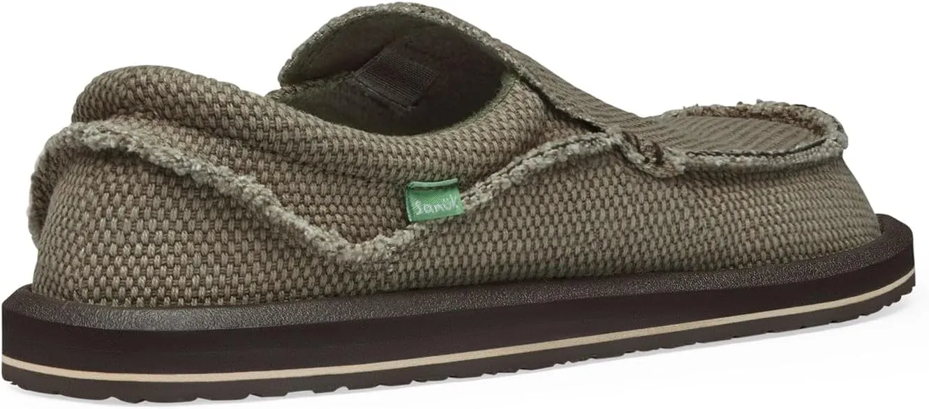 Sanuk Mens Original Chiba Loafers for Men | Mens Shoes | Slip On Shoes for Men | Big & Tall Sizes 8-18 Available | Comfort Foam Footbed