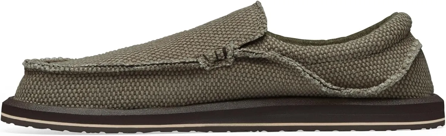 Sanuk Mens Original Chiba Loafers for Men | Mens Shoes | Slip On Shoes for Men | Big & Tall Sizes 8-18 Available | Comfort Foam Footbed