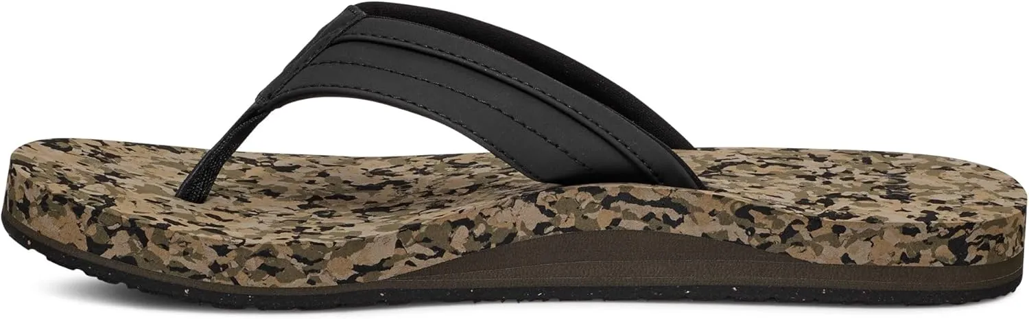 Sanuk Mens Ziggy ST | Flip Flops for Men | Mens Sandals | Beach Sandals | Water Friendly & Lightweight | Comfort Footbed