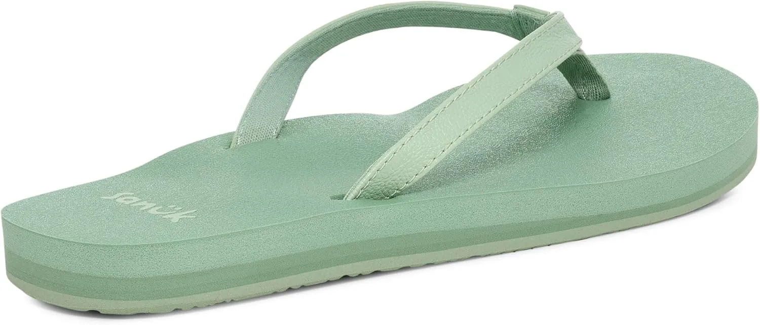 Sanuk Yoga Joy | Flip Flops for Women | Yoga Sandals For Women | Women's Beach Sandals | Memory Foam Footbed