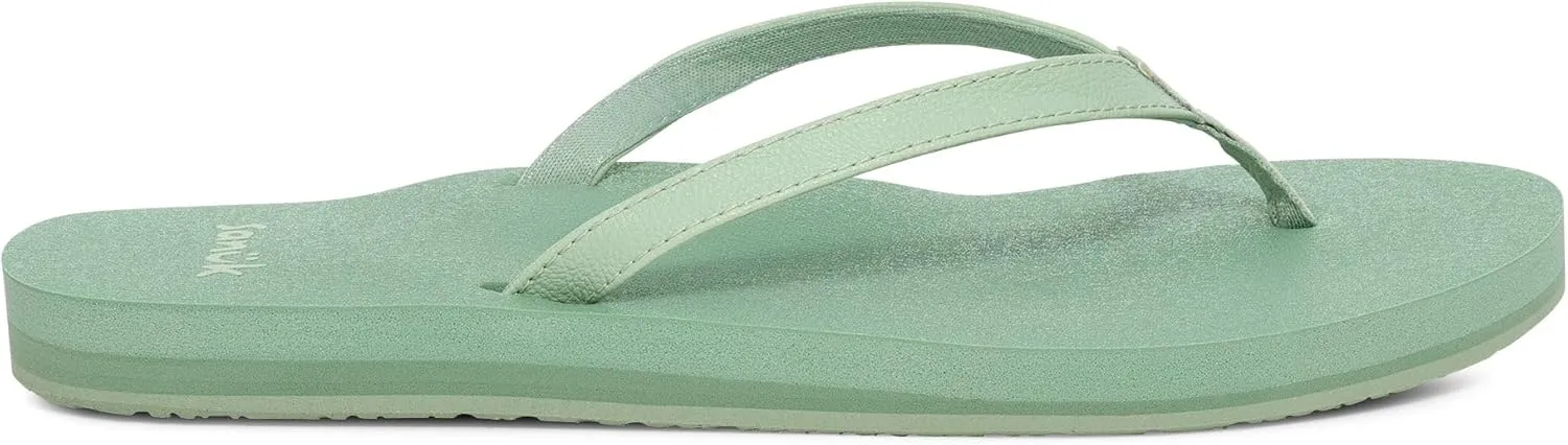Sanuk Yoga Joy | Flip Flops for Women | Yoga Sandals For Women | Women's Beach Sandals | Memory Foam Footbed
