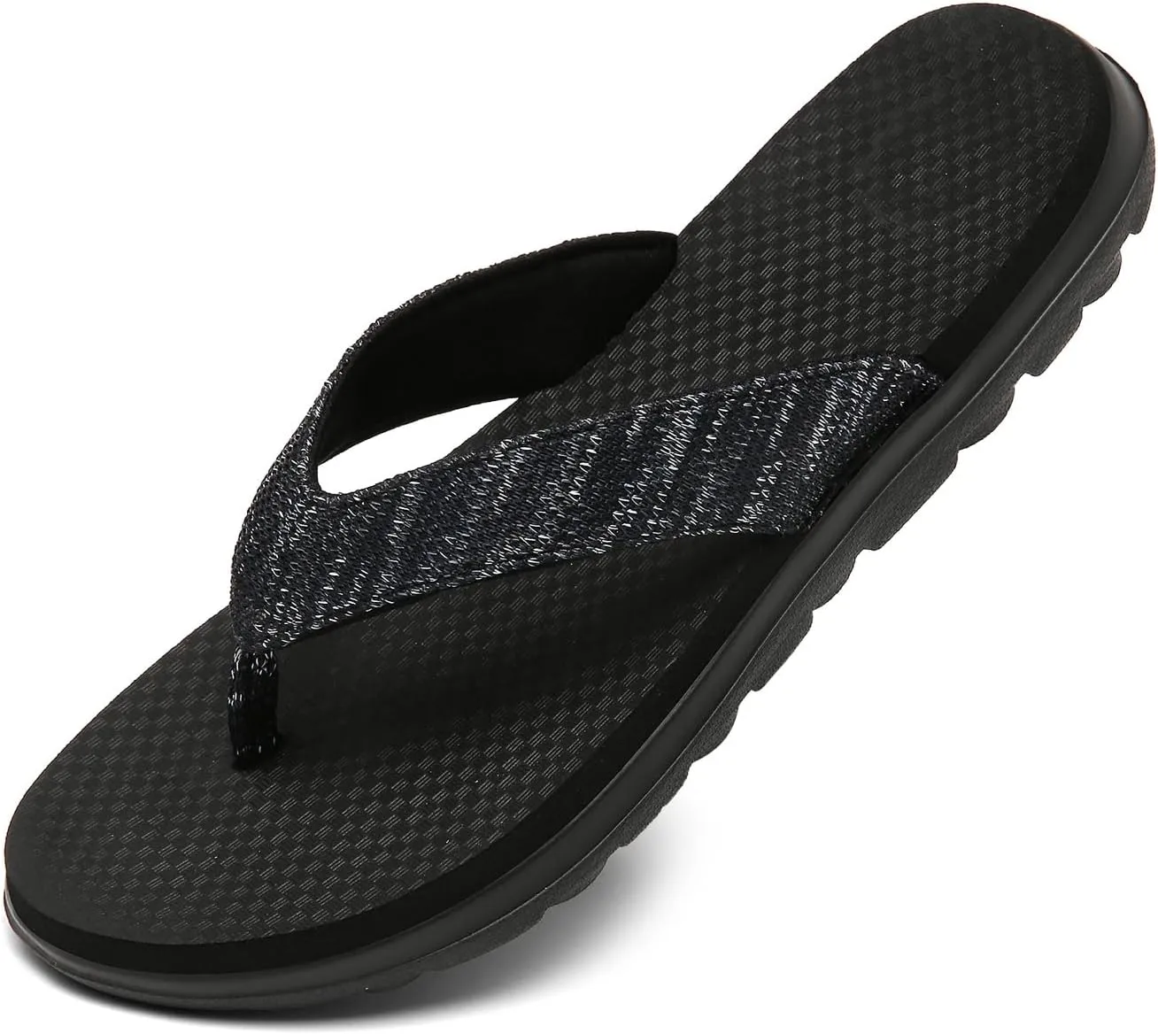 Scecocrs Women Comfortable Flip Flops, Memory Foam Non-Slip Thong Sandals Lightweight