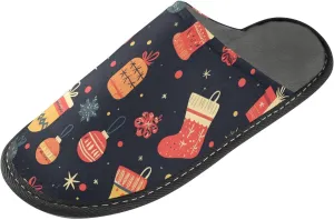 senya Socks Balls Snowflake Fuzzy Slippers Soft Home Bedroom Slippers for Women Men House Shoes