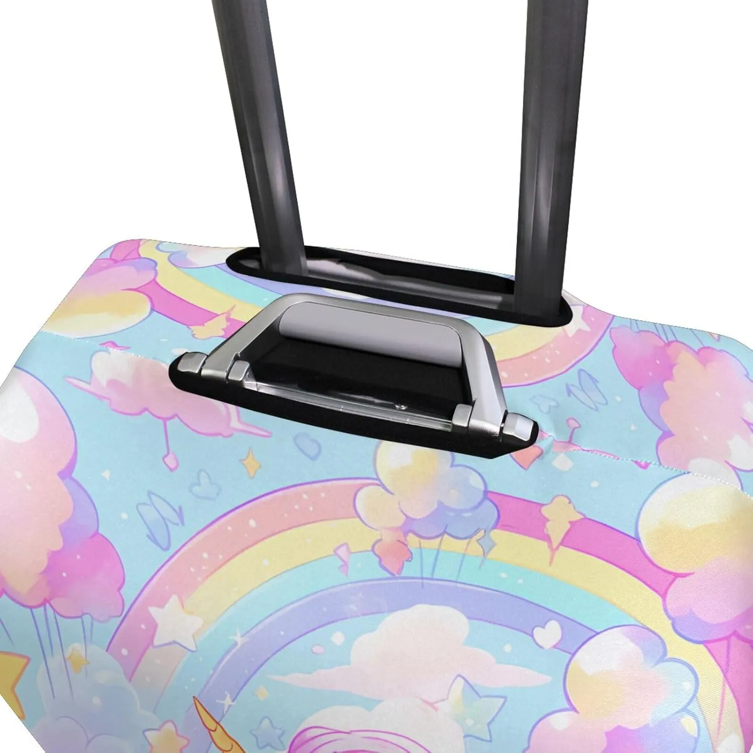 senya Travel Luggage Cover Suitcase Protector Unicorn Rainbow Balloon Washable Baggage Covers Fits 18-20 Inch Luggage