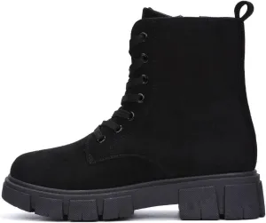 Shanda Suede 7-Hole Platform Lug Booties (Shanda)