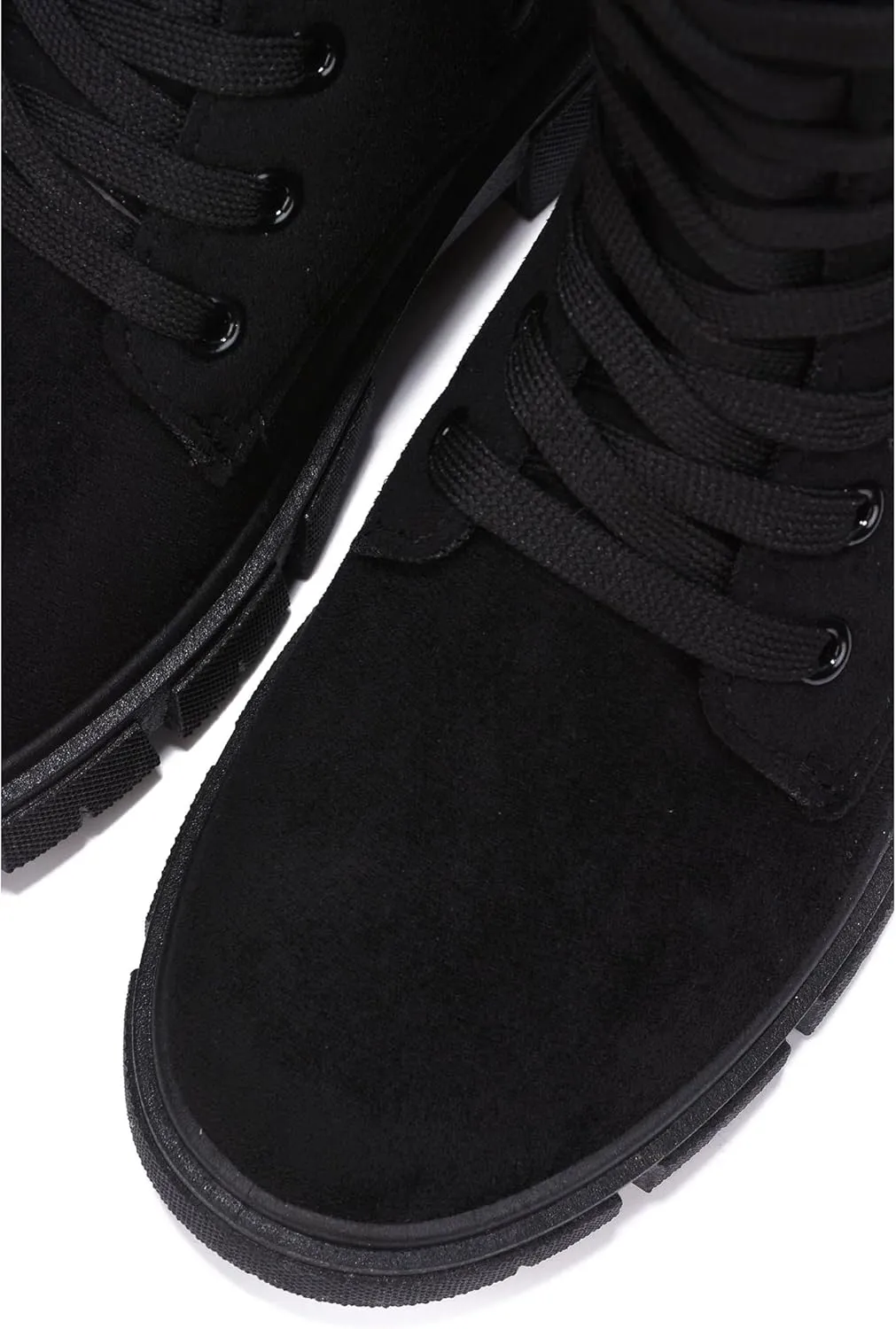 Shanda Suede 7-Hole Platform Lug Booties (Shanda)