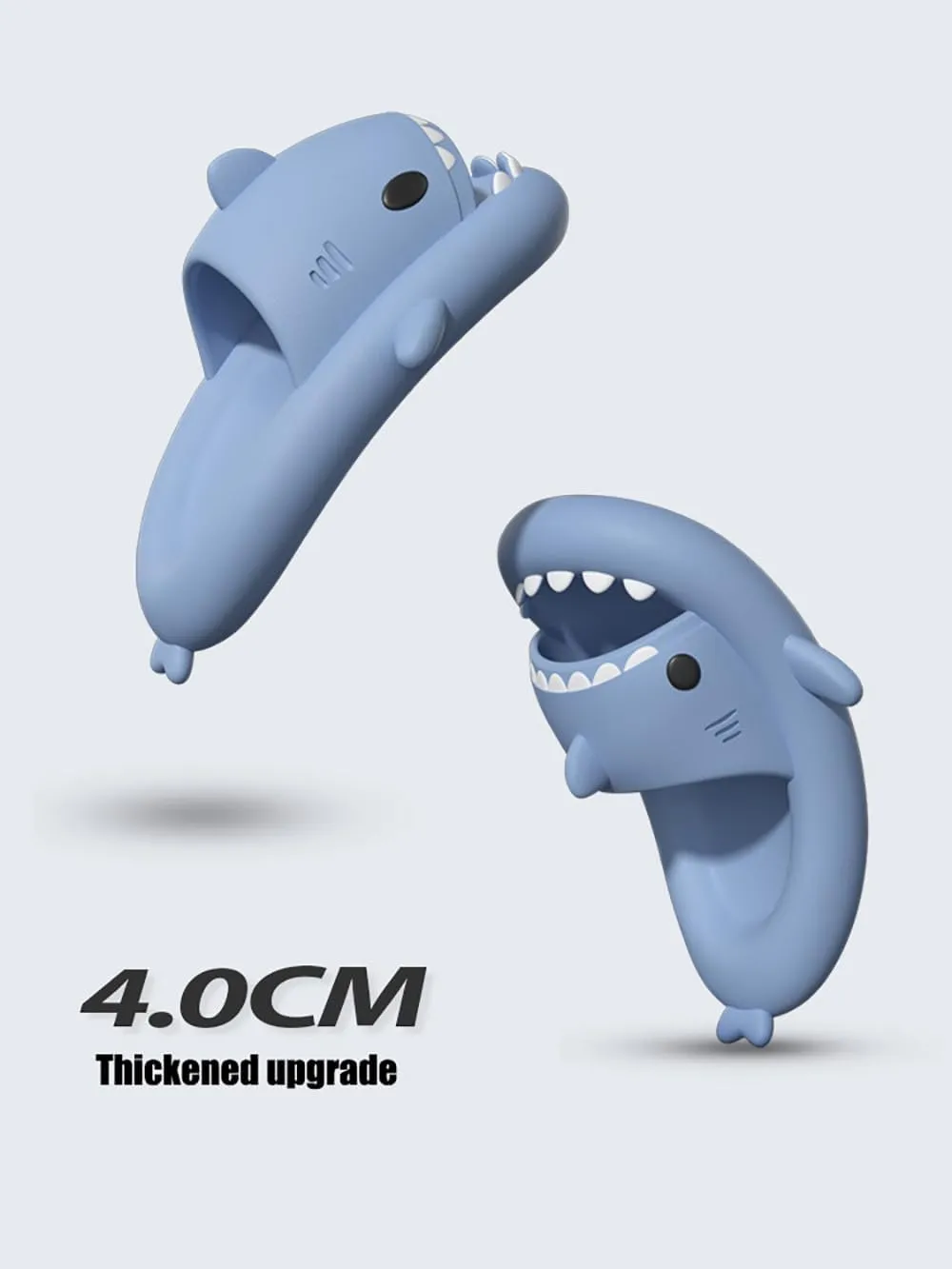 Shark Slides For Women And Men, The Novel Beach Sandals And Non -Slipproof Soles Of Shark Slide Adults commonly Used in Men And Women, Beige
