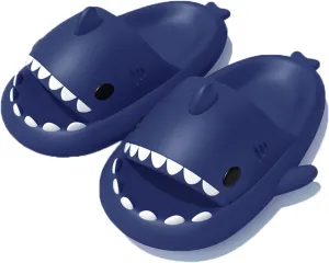 Shark Slides For Women And Men, The Novel Beach Sandals And Non -Slipproof Soles Of Shark Slide Adults commonly Used in Men And Women, Beige