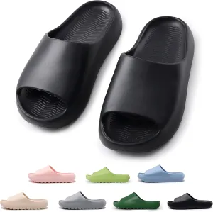 sharllen Cloud Slides for Kids Lightweight Non-Slip Pillow Slippers Open Toe Comfy Toddler Boys Girls Cloud Cushion Slide Sandals for Indoor Outdoor Bathroom Shower Pool Beach Slippers