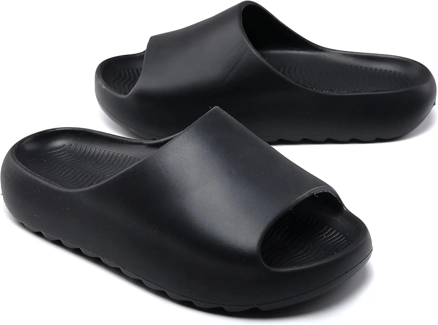 sharllen Cloud Slides for Kids Lightweight Non-Slip Pillow Slippers Open Toe Comfy Toddler Boys Girls Cloud Cushion Slide Sandals for Indoor Outdoor Bathroom Shower Pool Beach Slippers