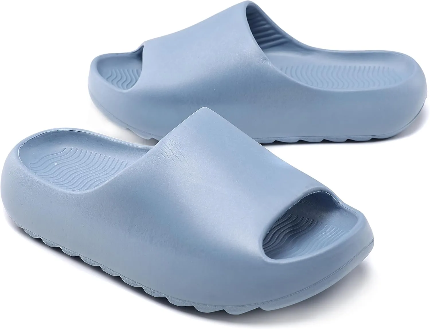 sharllen Cloud Slides for Kids Lightweight Non-Slip Pillow Slippers Open Toe Comfy Toddler Boys Girls Cloud Cushion Slide Sandals for Indoor Outdoor Bathroom Shower Pool Beach Slippers