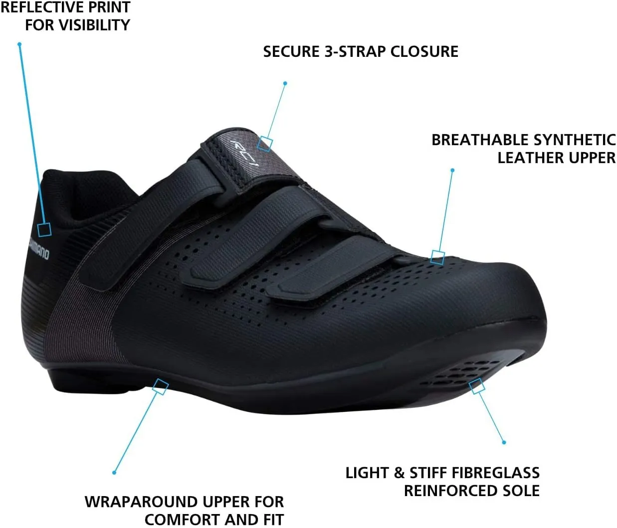 SHIMANO SH-RC100W Feature-Packed Entry Level Road Shoe