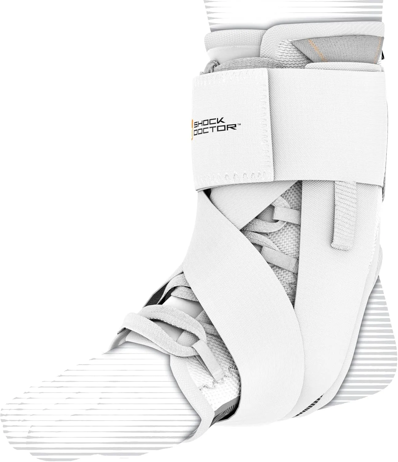 Shock Doctor Adult Ultra Wrap Lace Ankle Brace, Maximum Support, Adjustable Compression