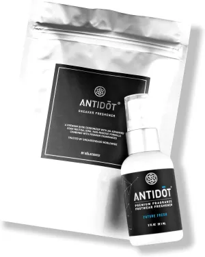 Shoe Deodorizer for Sneakerheads by ANTIDOT - Advanced Shoe Freshener Spray Collection | Shoe Odor Neutralizing Formula (Future Fresh)
