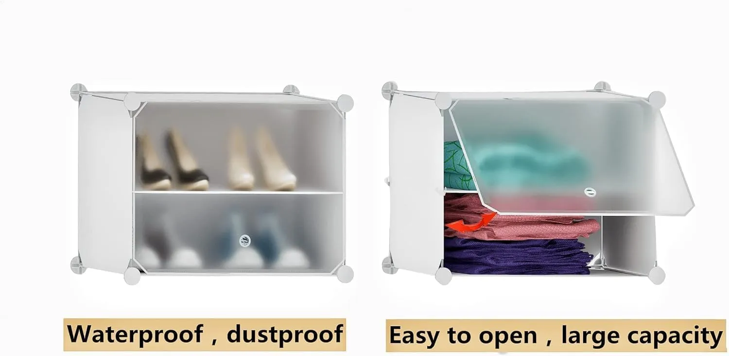 Shoe Storage,48 Pairs Shoe Rack Organizer for Closet Shoe Cabinet with Door Shoe Shelves for Closet,Entryway,Hallway,Bedroom