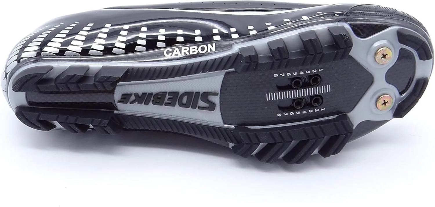 Sidebike Comp Cycling Shoes Mountain Bike, MTB, BMX, Cyclocross, Gravel Biking - SPD Cleat Compatible - Carbon Fiber Sole