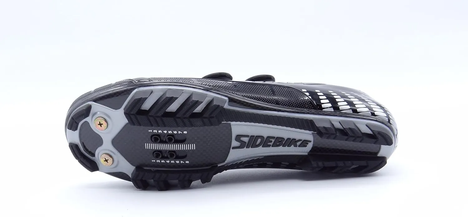 Sidebike Comp Cycling Shoes Mountain Bike, MTB, BMX, Cyclocross, Gravel Biking - SPD Cleat Compatible - Carbon Fiber Sole