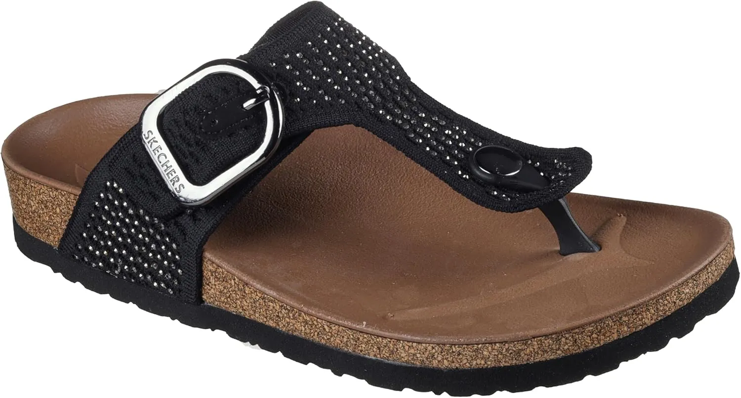 Skechers Women's Arch Fit Granola-Enchanted Sparkle Flip-Flop