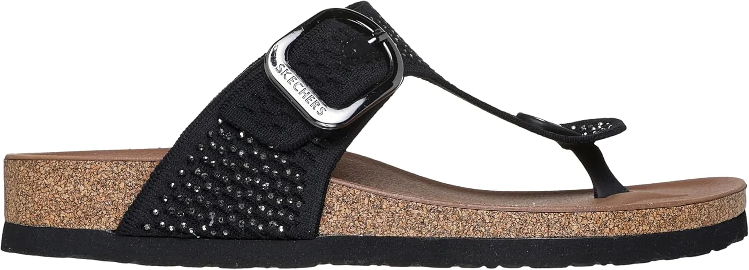 Skechers Women's Arch Fit Granola-Enchanted Sparkle Flip-Flop