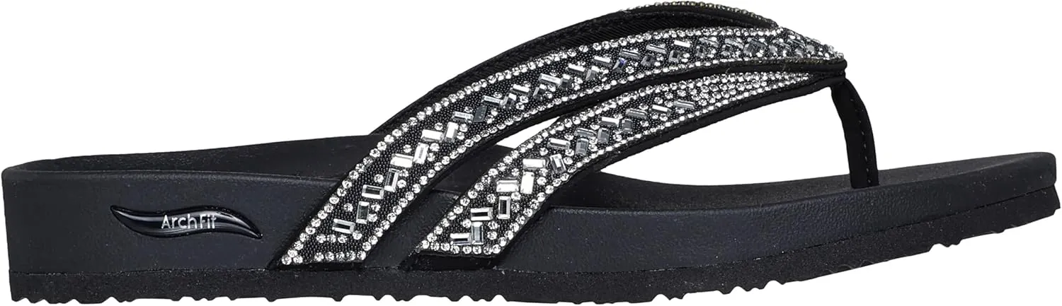 Skechers Women's Arch Fit Meditation-True Gem Flip-Flop