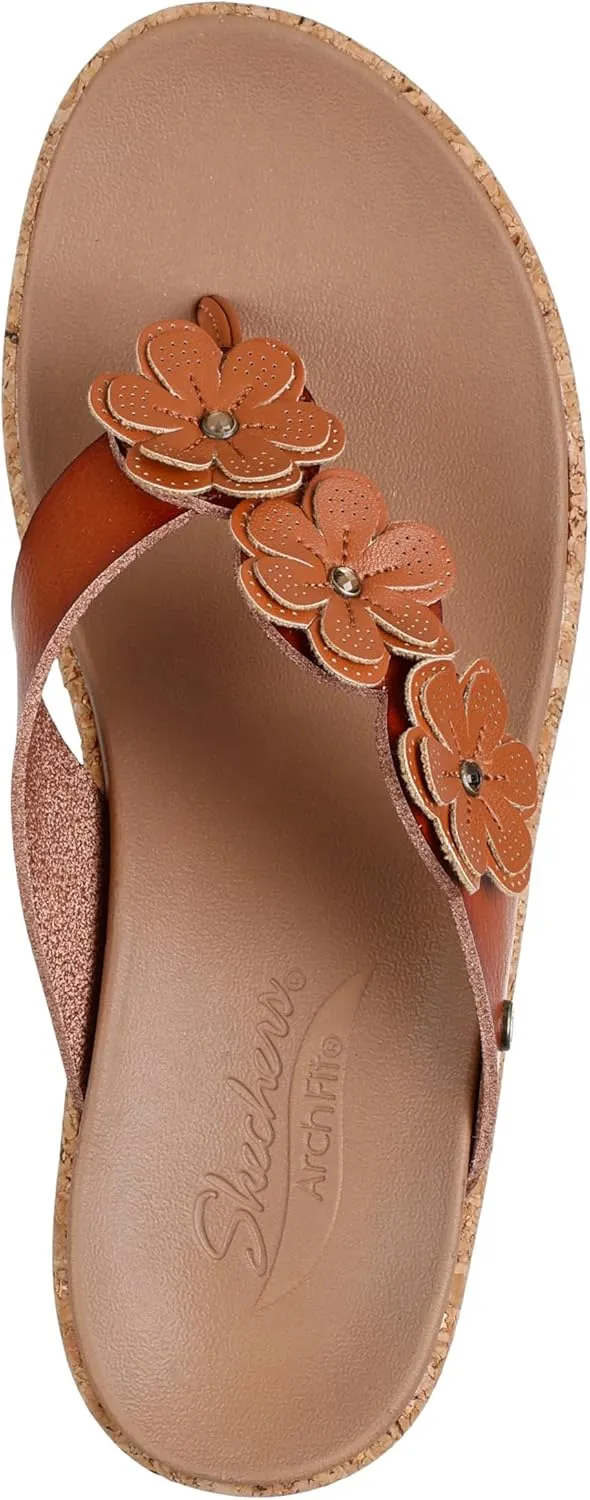 Skechers Women's Archfit Beverlee-Rare Blossom Flip-Flop