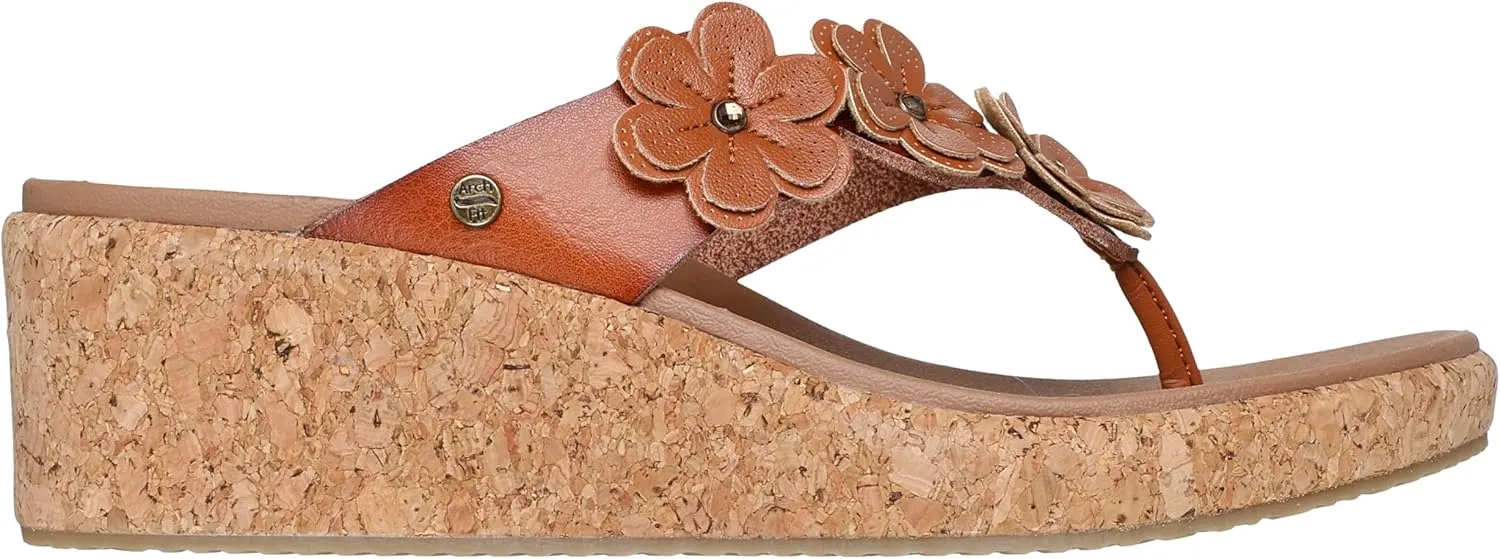Skechers Women's Archfit Beverlee-Rare Blossom Flip-Flop