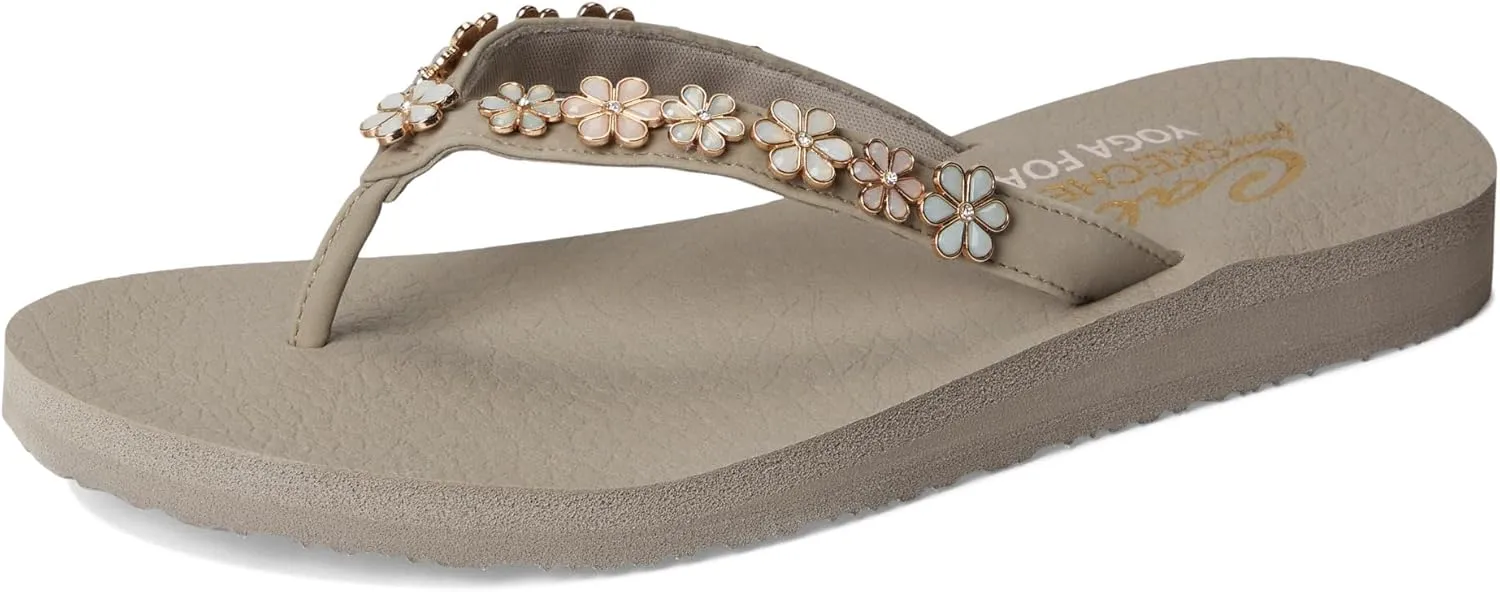 Skechers Women's Meditation-Daisy Crush Flip-Flop