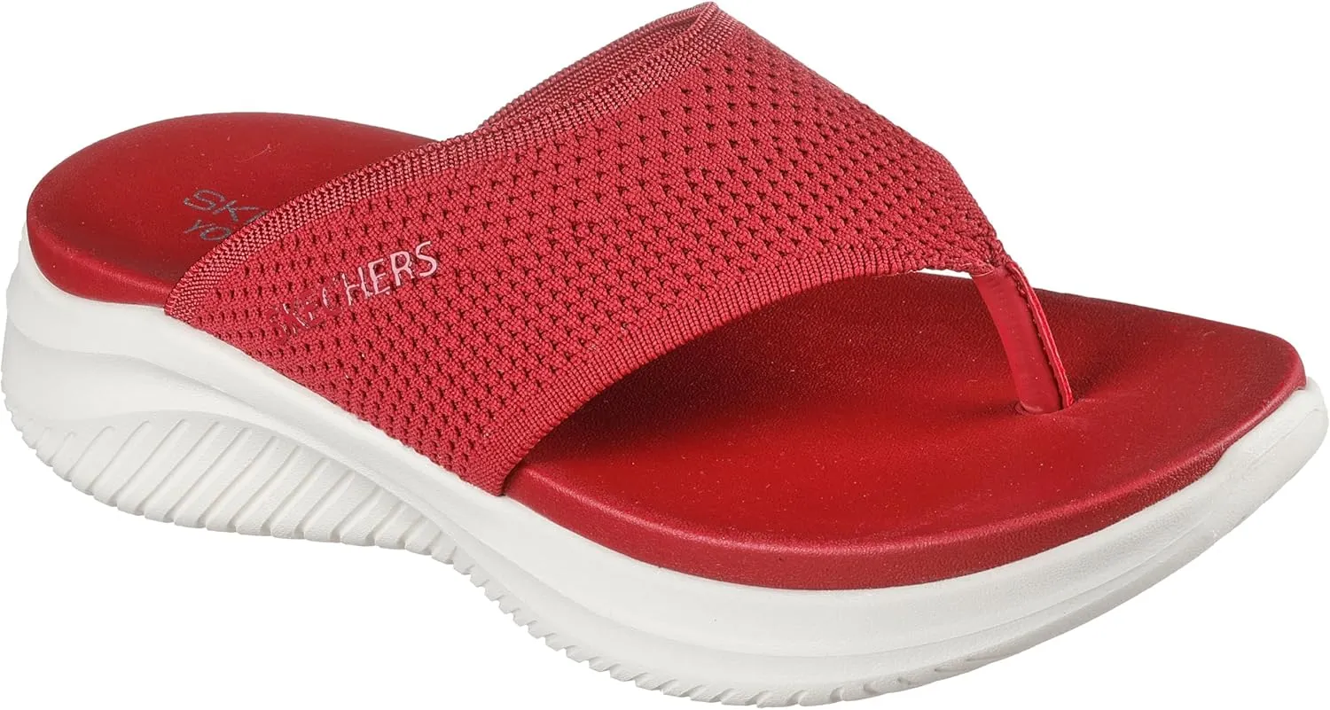 Skechers Women's Ultra Flex 3.0-Coastal Aura Flip-Flop