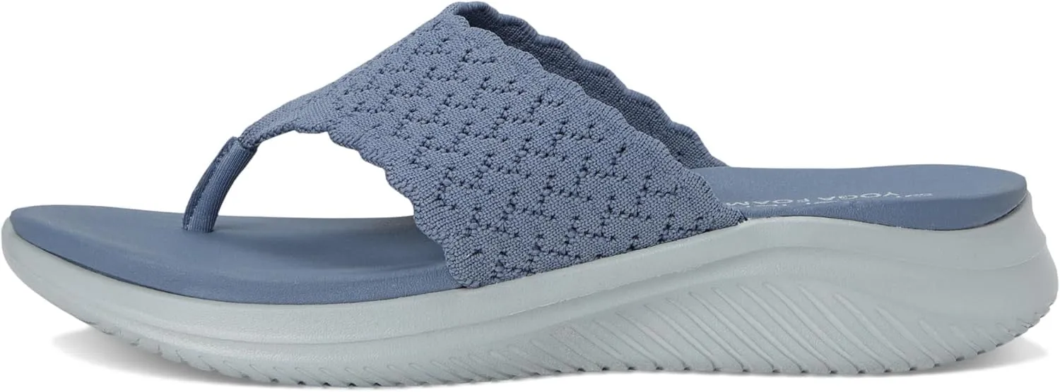Skechers Women's Ultra Flex 3.0-Ryhthm Waves Flip-Flop