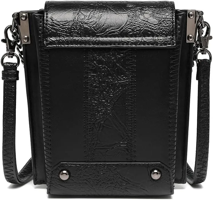 Small Crossbody Bag Shoulder Purse Leather Belt Pouch Travel Phone Holder Punk Medieval Vintage Festival Costume Accessory