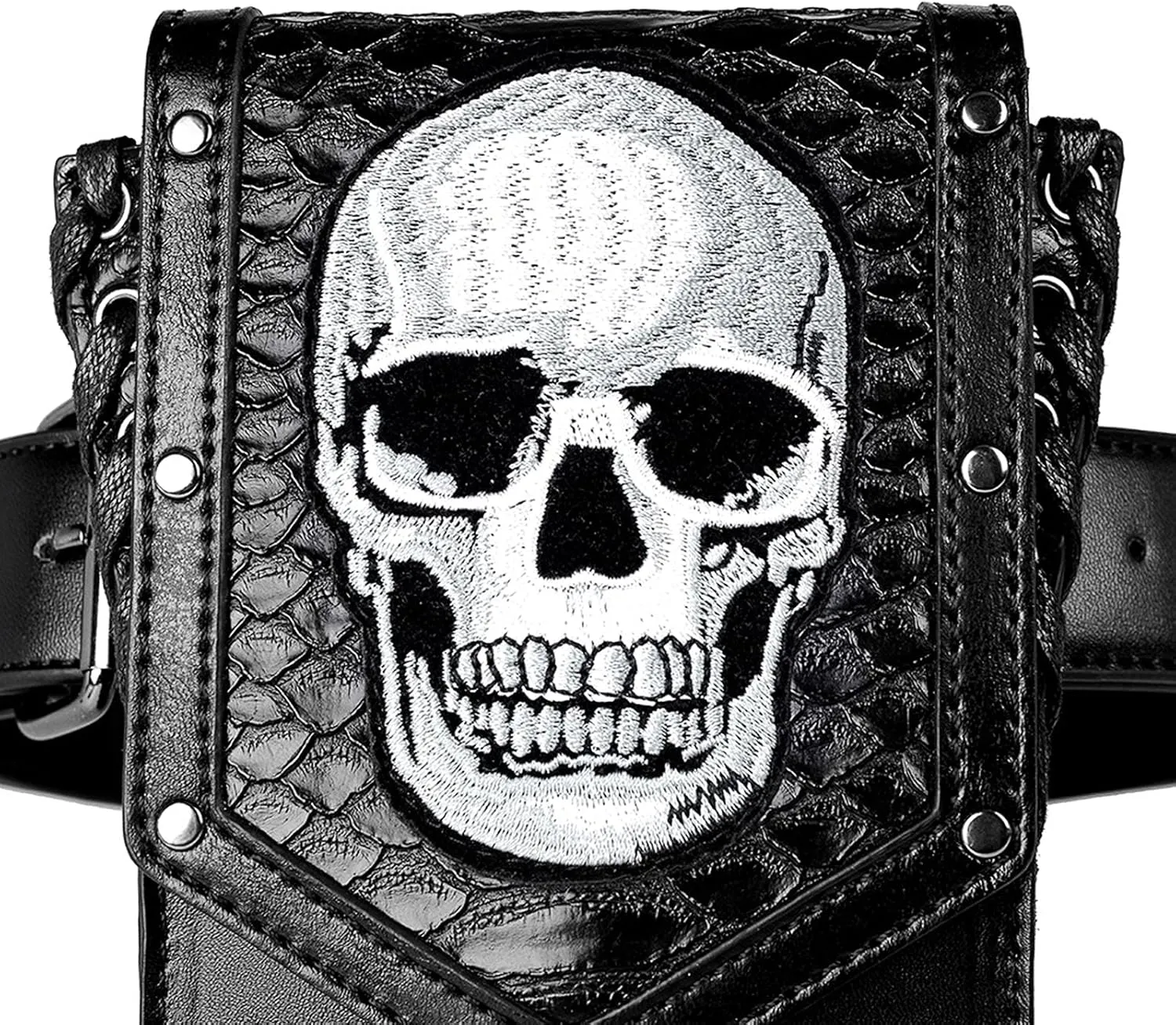 Small Crossbody Bag Shoulder Purse Leather Belt Pouch Travel Phone Holder Punk Medieval Vintage Festival Costume Accessory