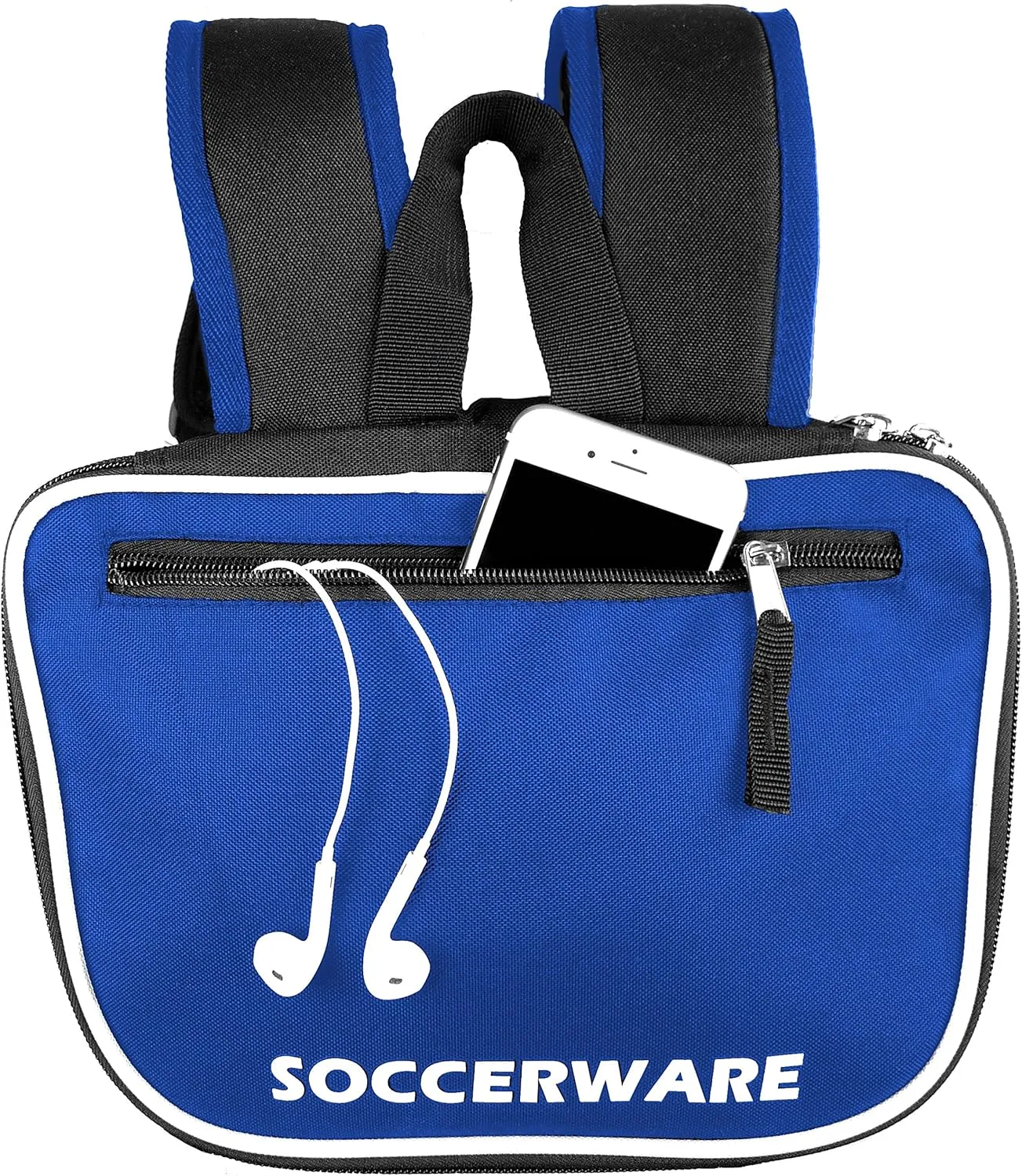 Soccer Backpack with Ball Holder Compartment - for Boys & Girls | Bag Fits All Soccer Equipment & Gym Gear (Black)