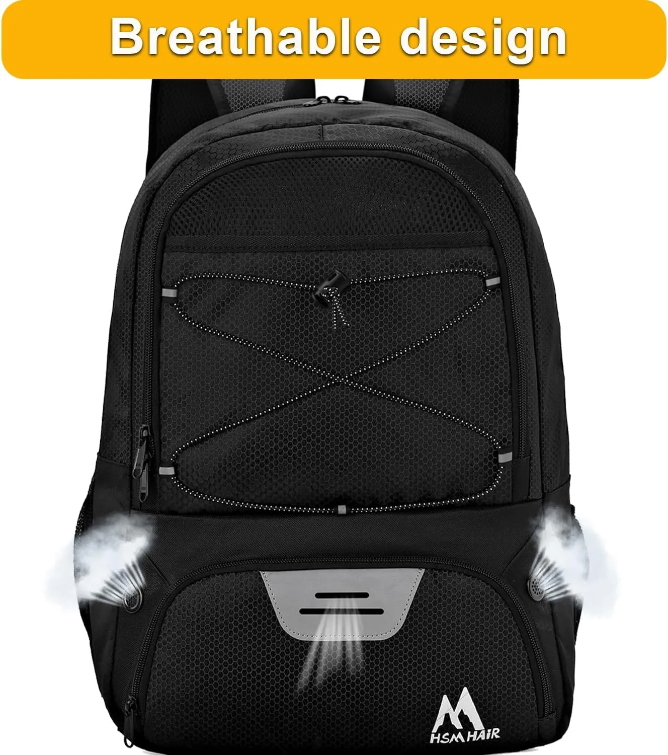 Soccer Bag-Soccer Backpack&Backpack for&Football Volleyball& Basketball,with Ball Compartment and Training Package
