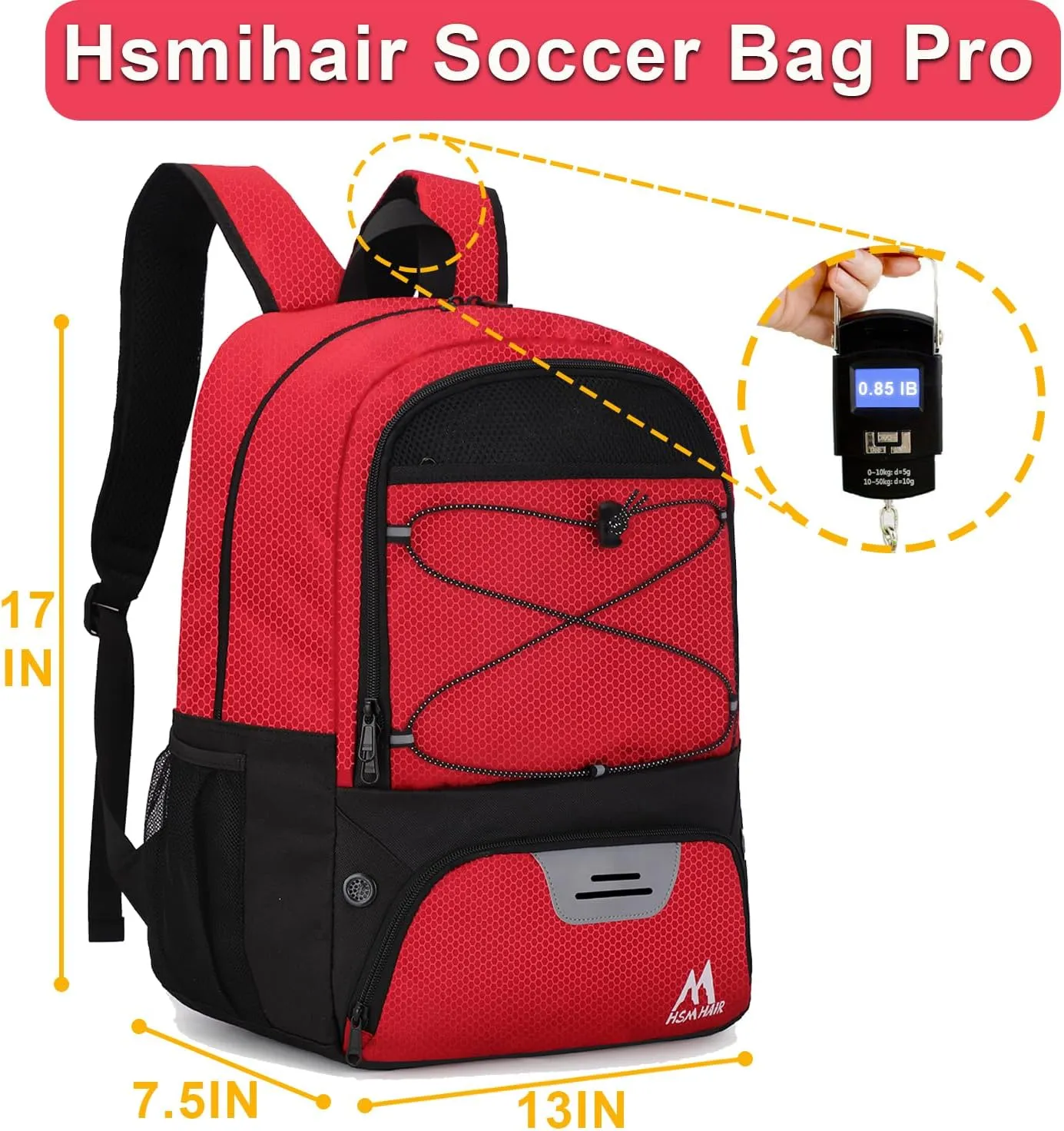 Soccer Bag-Soccer Backpack&Backpack for&Football Volleyball& Basketball,with Ball Compartment and Training Package