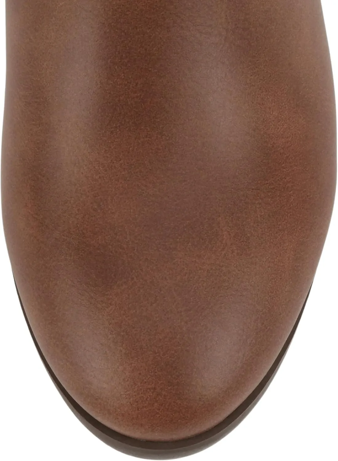 Soda CHOYA Women's Round Toe Faux Suede Stacked Heel Western Ankle Bootie